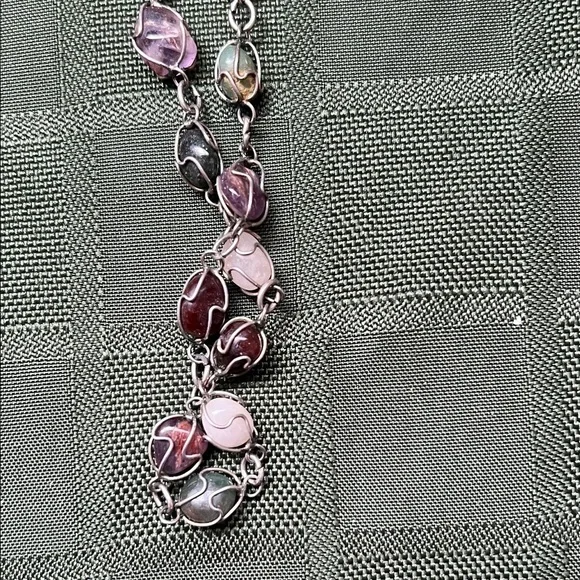 Vintage Multicolor Beaded Necklace - Picture 5 of 6